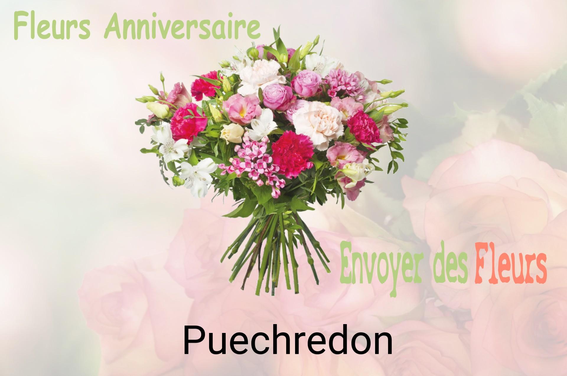 Bouquet de fleurs d’anniversaire livré à Puechredon